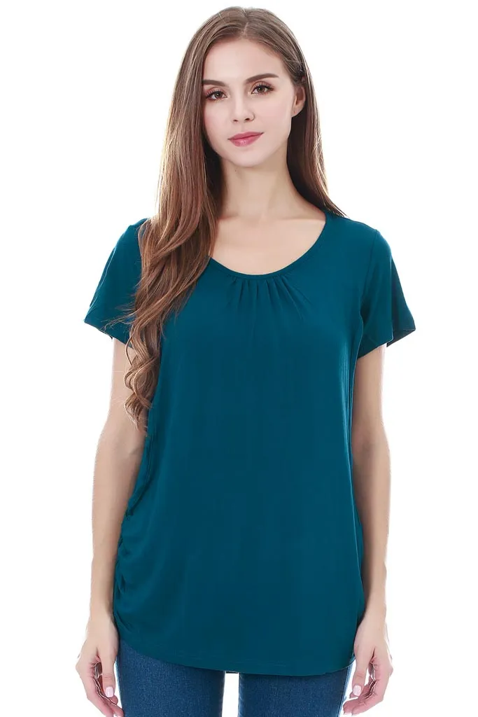 Smallshow Short Sleeve Maternity Nursing Tops