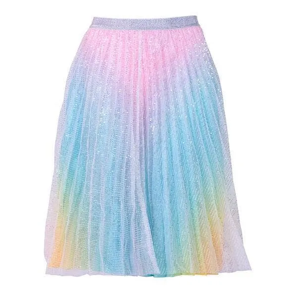 Sparkly Rainbow Midi Skirt