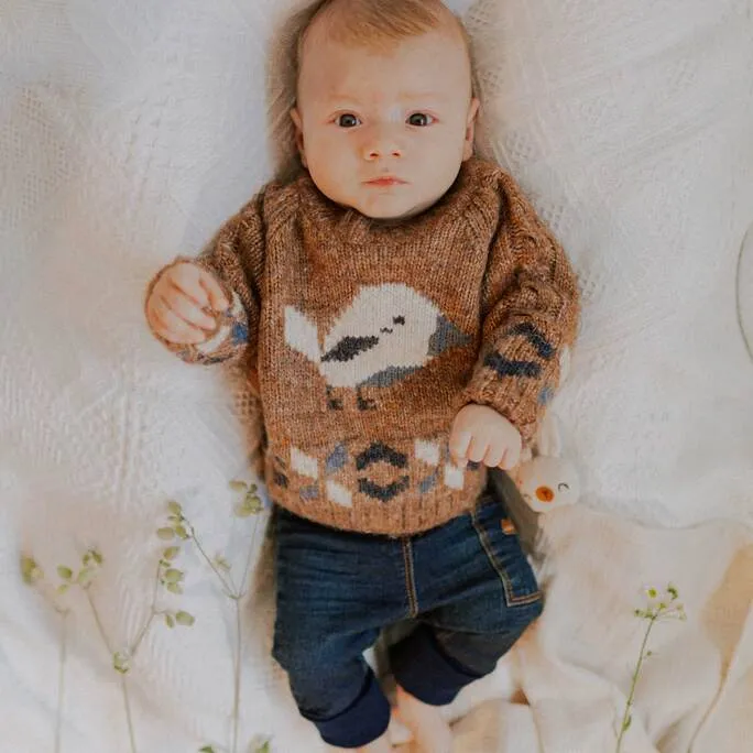 The Brown Bird Knit Cardigan - BABY