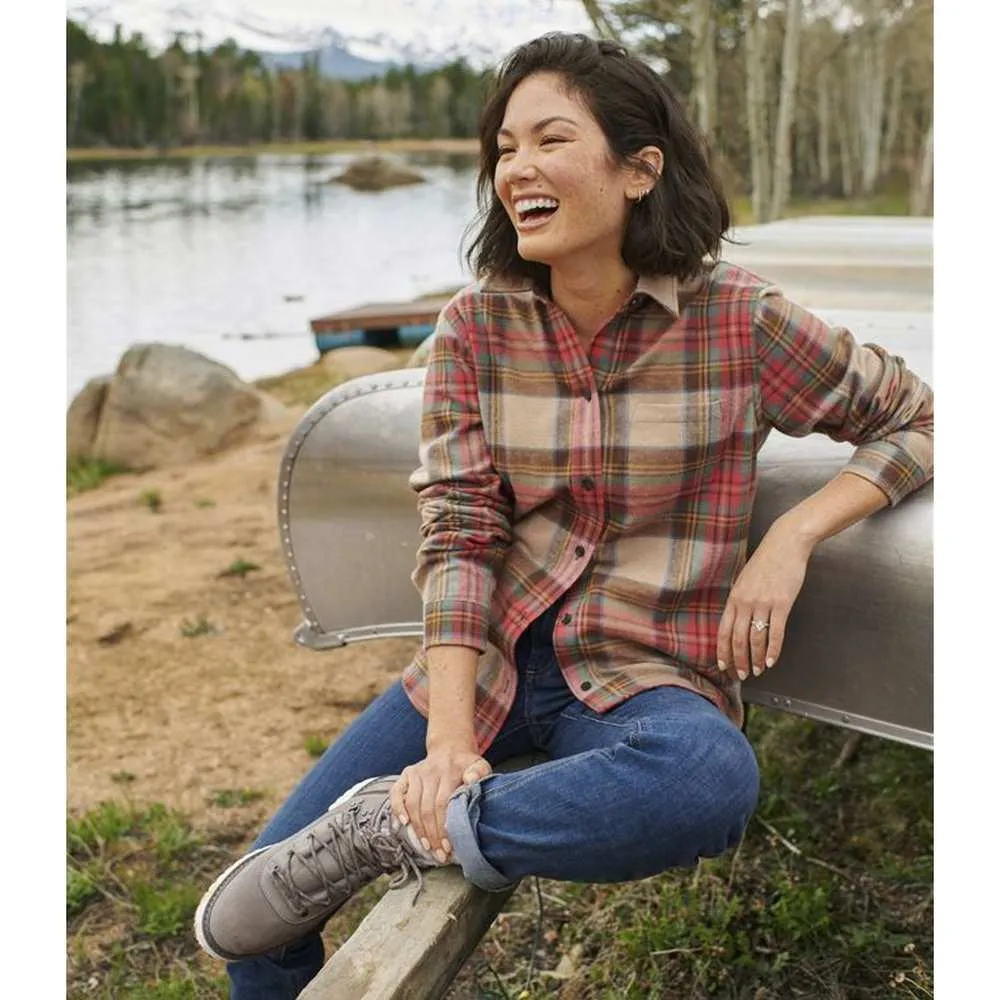 Women's Scotch Plaid Long-Sleeve Shirt